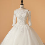 White Shoulder Dragging Tail Fairy Wedding Dress 2026 New Wedding Studio Photography Travel Fashion HZ0517
