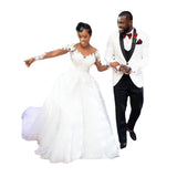 Wedding Dress Sleeves Fashion Lace Spring 2026 New Bride Banquet Walk Show HZ0517