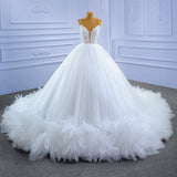 Wedding Main Wedding Dress 2026 New Bride Wedding Yarn Sexy Slings Slings Solo Poncho Dress Dress Woman HZ0517