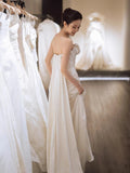 French High-End Go Out Yarn To Welcome Famous People's Light Luxury Annual Evening Dress Design Sense Niche Fishtail Light Wedding Dress Bride HZ0517