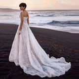 Film Studio Photo Theme Clothing New Photography Dress Light Yarn Couple Lace Seaside Fishtail Sling Wedding Dress HZ0517