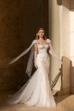 Wedding Dress 2026 New Word Shoulder Wedding Dress Skirts Disassembled Lace Tail Wedding Dress HZ0517