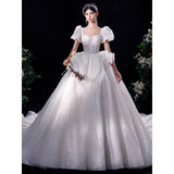 Main Wedding Dress 2026 New Bride Super Fairy Tail Temperament Small Court French At-Aug Princess Wedding Wedding Dress HZ0517