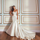 Sweet-Sweet Dingy Wedding Dress Side-Shoulder Mermaid Wedding Wedding Bridal Wedding Dress Host Wedding Little White Dress HZ0517