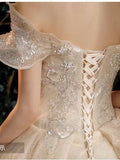 Starry Sky Pregnant Women Light Main Wedding Dress 2025 New Temperament Bride French In-Fleeing Princess Simple Atmospheric Tail Super Fairy HZ0517