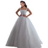 Summer Light Wedding Princess Style Wedding Dress Sling Sexy White Folded Lace Bareback Sexy Bridal Party HZ0517
