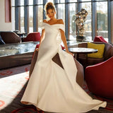 Temperament Light Wedding Dress Fashion Shoulder Temperament High-End Slim Fish Tail Slimy Dress 2026 HZ0517