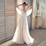 Street Wedding Dress 2026 New Fashion Sexy Lace V Collar Showback Dress Woman HZ0517
