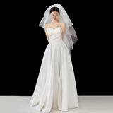 French-Style Densate Wedding Dress 2026 New Chest-Skinny Princess A Swinging Travel To Shoot The Red Net Yarn HZ0517
