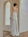 Acet-Date Mini Sweet Princess White Evening Cake Dress Bride Outdoor Lawn Card HZ0517