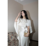 French Light Wedding Dress 2026 New Thin Fishtail Bridal Temperament Host Banquet Small Tail Dress Woman HZ0517