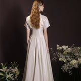 Bride Light Wedding Dress 2026 New License Wedding Art Exam Annual Dinner Vintage Temperament White Small Dress Dress Dress Girl HZ0517