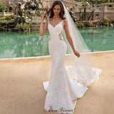 Wedding Dress Deep V-Neck 2026 New Long Tail Sexy Bare Back Fish Tail Thin Travel Shot HZ0517