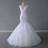 2026 Spring New Main Wedding Dress Simple Fishtail Lace Wedding Dress HZ0517