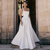 Wedding Dress 2026 New Fashion Fashion Showy Dress Elegant Solid Color Dress Dress Woman HZ0517