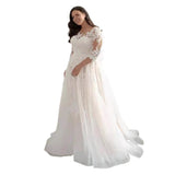 Wedding Dress Overseas Sleeveless V Collar Dignified Atmospheric Bride Wedding Dress For Pregnant Women HZ0517