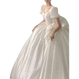 French Light Wedding Dress 2026 New Bridal Yarn Drag Tailen Temperament Small Pregnant Pregnant Retro Simple Wedding Dress HZ0517