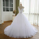 Main Wedding Dress 2026 Spring New Sleeveless Large Drag Plain Bridal Wedding Dress HZ0517