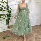 Breast-Wearing Women Green High-End Adult Birthday Host Sexy Family Bridesmaids HZ0517