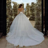 Bride Breast-Shape Main Wedding Dress 2025 New Waist Thin Marriage Out Yarn Temperament Drag Tail Main Wedding Dress Woman HZ0517