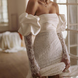 Lace New Bridal Wedding Dress French Light Luxury High-End Feelds Of The Evening Dress HZ0517
