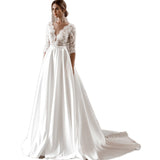 Main Wedding Dress 2026 Spring New Bride Retro Lace Repair Wedding Dress HZ0517