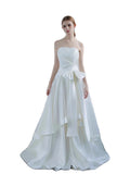 New French Elegant Princess Style Chest Thin And Verteous Wedding Dress Outdoor Lawn Photography Sweet Pong Yarn HZ0517