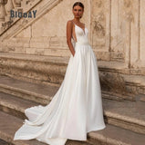 Bridal Sling Light Wedding Dress 2026 New Studio Wedding Photo Shoot Wedding Thin Temperament Wedding Evening Dress Woman HZ0517