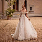 Wedding Dress 2026 New French High-End Bridal Maiden Temperament Brao Shoulder Super Fairy Dream Dress HZ0517
