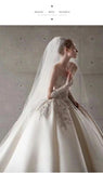 The Main Wedding Dress Of The Vertinium 2025 New Bridal Small Senior Sense French Heavy Industry Luxury Tail Yarn HZ0517