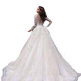 Perspective Light Wedding Dress 2026 New Bridal Thin Simple Lace Sexy Tour Small Tail Soft Yarn HZ0517
