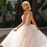 Deep V-Necked Light Wedding Dress 2026 New Sen-Series Lace Elegant Body-Tailed Bridal Wedding Dress Woman HZ0517
