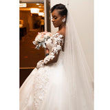 Wedding Dress Sleeves Fashion Lace Spring 2026 New Bride Banquet Walk Show HZ0517