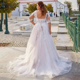 New Wedding Bridal Wedding Tug-Tailed Large-Size Wedding Dress Body Luxury Main Wedding Dress Temperament Elegant HZ0517