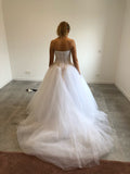 Brased Wedding Dress 2026 New Ebay White Hand Nail Beads Tail Elegant Mori Family Travel Photo Wedding Dress HZ0517