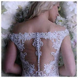 Wedding Dress 2026 New Shoulder Wedding Dress Sexy Lace Long Tail Wedding Dress Spring HZ0517
