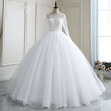 Bride Main Wedding Dress 2026 New Temperament Large-Size Tail Tug Sen Series Long Sleeve HZ0517