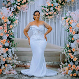 Bride's Main Wedding Dress 2026 New Out-And-Go Fish Tail Show Lean Heavy Industry High Waist Long Tail Performance HZ0517