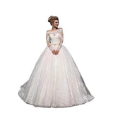 French Bridal Light Main Wedding Dress 2026 New Temperament Simple Thin Long Sleeves Cover Long Tailings Out Of The Yarn HZ0517