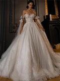 Wedding White Sexy Shoulder-To-Shoulder-Back Wedding Dress 2026 New Temperament High-End Wedding Dress HZ0517