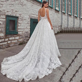 Bridal Wedding Dress White Sexy Sling Stripe -2026 Elegant Super Fairy Temperament Tail Wedding Dress HZ0517