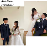 Full-Sleeved Wedding 2026 New Lace New Luxury Prom Dress Wedding Wedding Ceremony Summer HZ0517