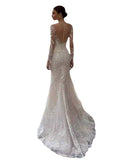 Fishtail Wedding Temperament 2026 New Bride Simple Deep V-Neck White Ebay Bare Back Shot Small Tail Dress HZ0517