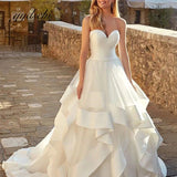 2026 Bride Wedding Dress Net Yarn Hand-Slit Beads Bare Back Light Wedding Dress Neat Fluffy Skirt HZ0517