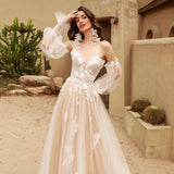 Light Wedding Dress 2026 New Retro Laceson Travel Outdoor Word Shoulder Bride Out Of The Fashion Of Fashion HZ0517