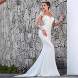 Light Yarn Wedding Dress 2026 New Bridal Round-Neck Waist Court Dream Slim Tug-Tail Wedding Dress HZ0517