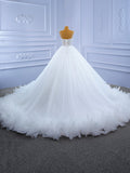 Wedding Main Wedding Dress 2026 New Bride Wedding Yarn Sexy Slings Slings Solo Poncho Dress Dress Woman HZ0517
