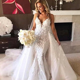 2026 Autumn New Women's Lace Dress Sleeveless Deep V-Neck Wedding Dress Embroidered Dress HZ0517
