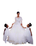 Wedding Dress 2026 Spring New Bride White Lace Ponsing Straight Hair HZ0517