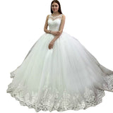 2026 New White Lace Sticker Dress Wedding Dress With Luxury Wedding Dress HZ0517